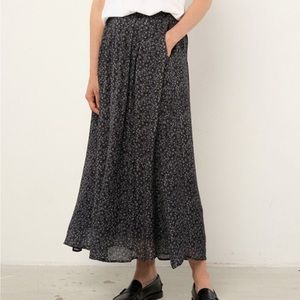 American Vintage BLACK midi skirt